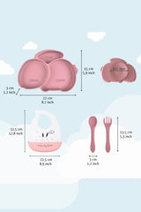 Vaisselle bébé bleue Mamishark 