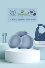 Vaisselle bébé bleue Mamishark 