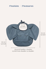 Bavoir imperméable pour bébé Mamishark Elephant 