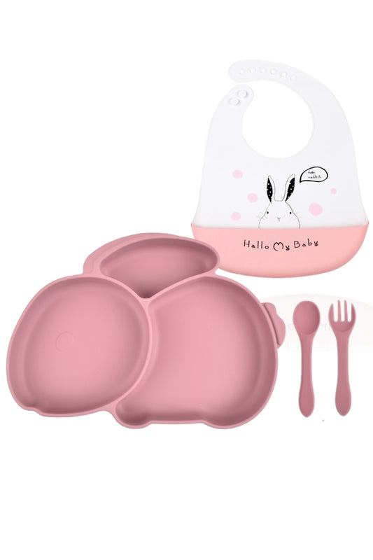 Vaisselle rose Mamishark 