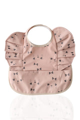 Bavoir bébé imperméable rose Mamishark 